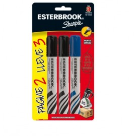 MARCADORES SHARPIE ESTERBROOK, 3 PIEZAS, NUEVO OFERTA   CINCEL