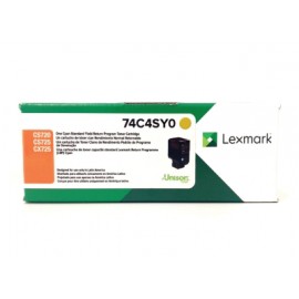 TONER LEXMARK 74C4SY0 AMARILLO, NUEVO OFERTA    74C4SY0