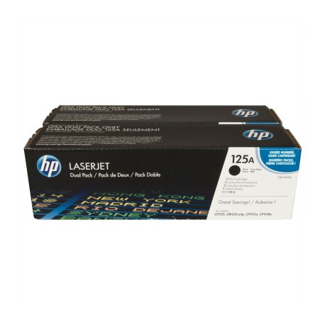 TONER HP 125A NEGRO CB540AD, DUAL PACK, NUEVO OFERTA   125A