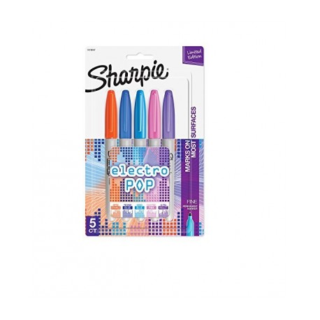 MARCADORES PERMANENTES SHARPIE ELECTRO POP 5 PZAS, NUEVO OFERTA ELECTRO POP